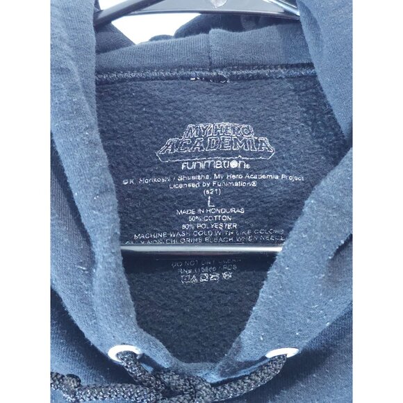 My Hero Academia Hoodie Black With Character Anime Pullover Sweatshirt Unisex Si - Picture 7 of 10